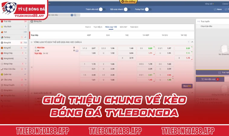 Giới thiệu chung về kèo bóng đá Tylebongda